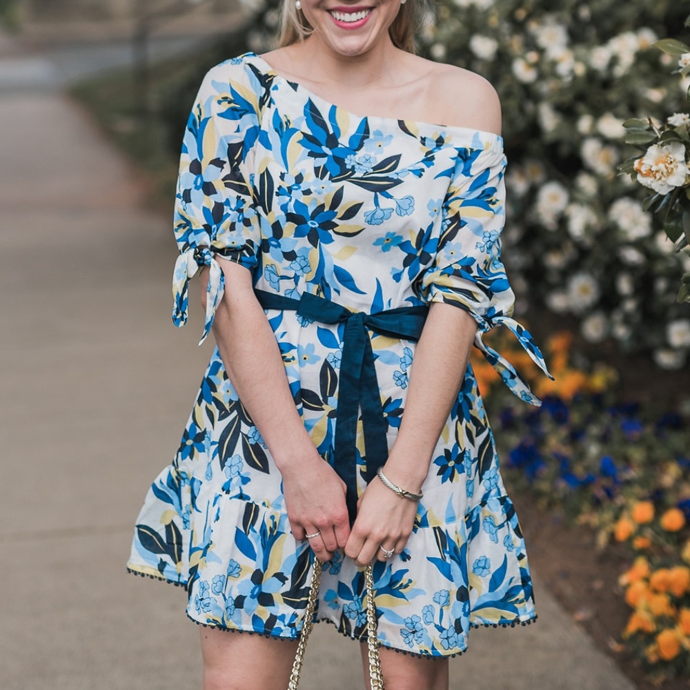 Off-The-Shoulder Draper Jame's Dress